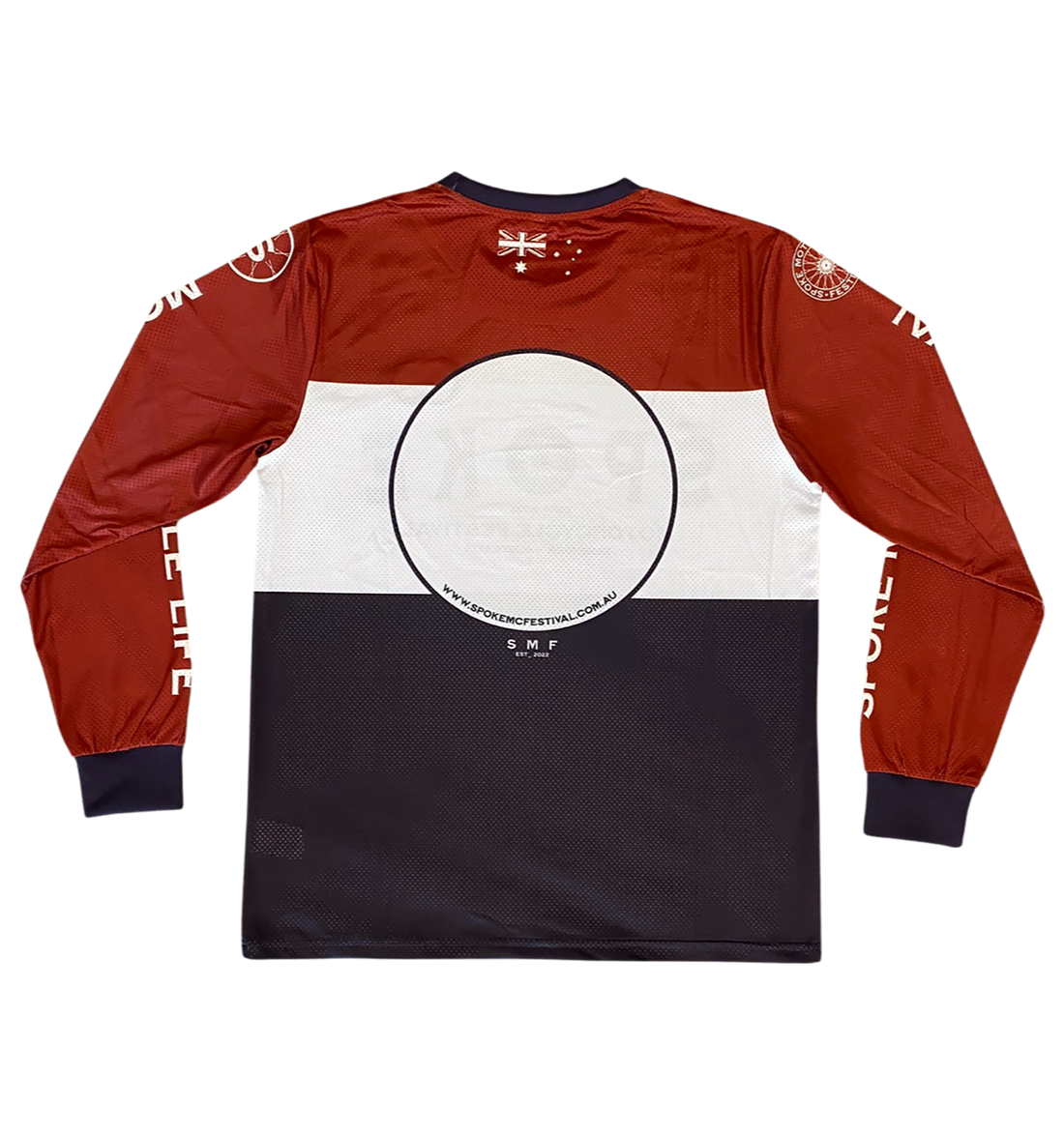 Spoke Race Jersey - Blue, White & Red