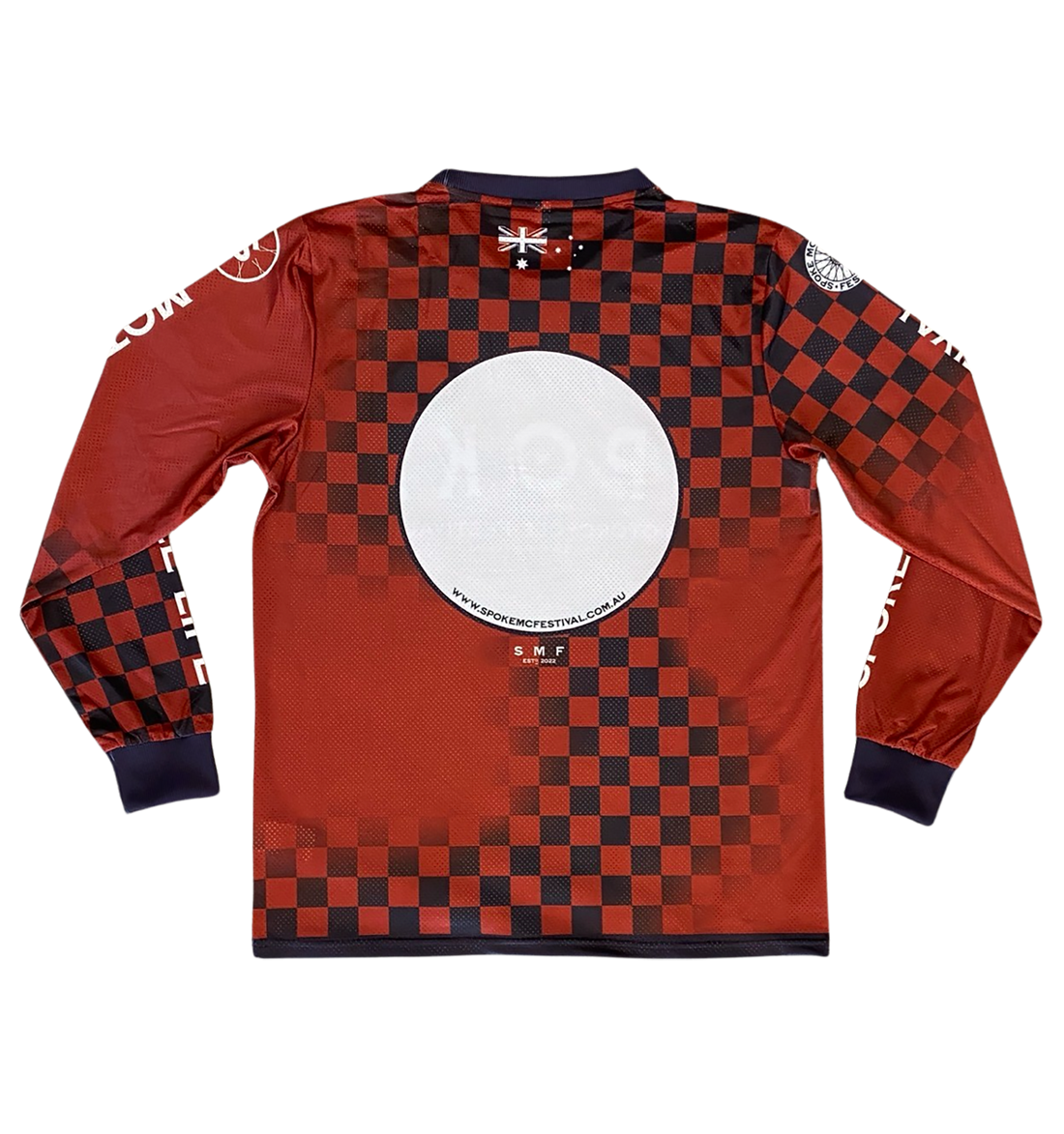 Spoke Race Jersey - Navy and Red Check