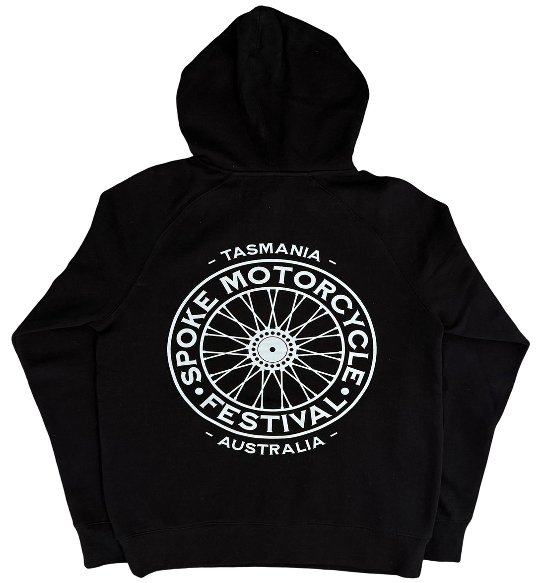 Spoke Motorcycle Festival Black Hoodie - Spoke Circle Logo