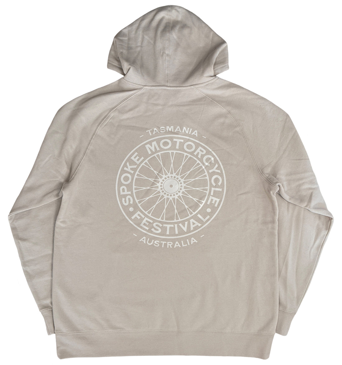 Spoke Motorcycle Festival Bone Hoodie - Spoke Circle Logo