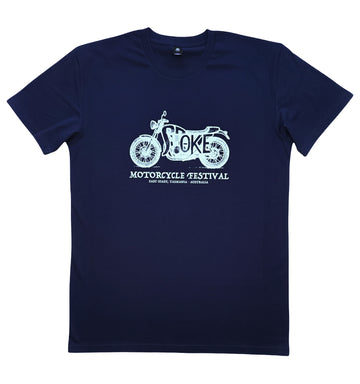 Spoke Motorcycle Festival Navy T-Shirt - Tracker T-Shirt
