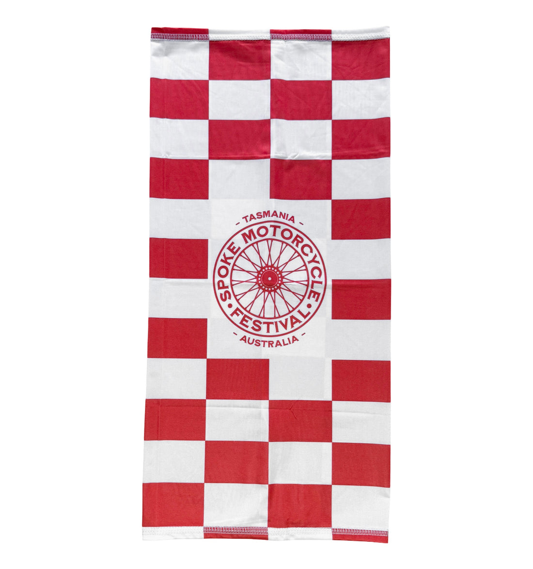 Spoke Neck Gaiter - Red/White