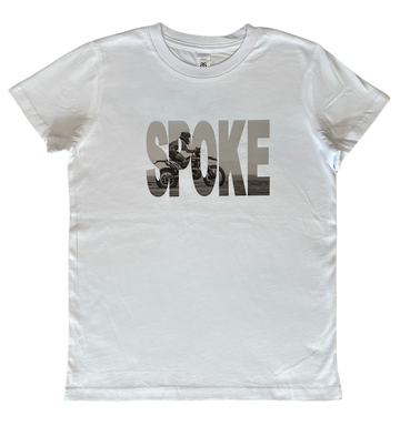 Kids Spoke Motorcycle Festival White T-Shirt - Full Throttle