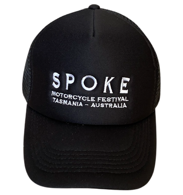 Spoke Black Embroidered Trucker Cap - TAS - AUS