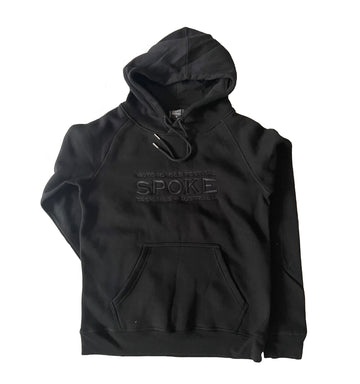 Spoke Motorcycle Festival Black Hoodie - Spoke Embroidered Logo