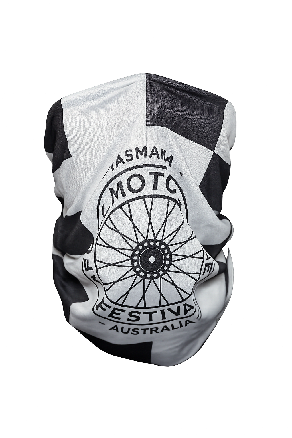 Spoke Neck Gaiter - White/Black