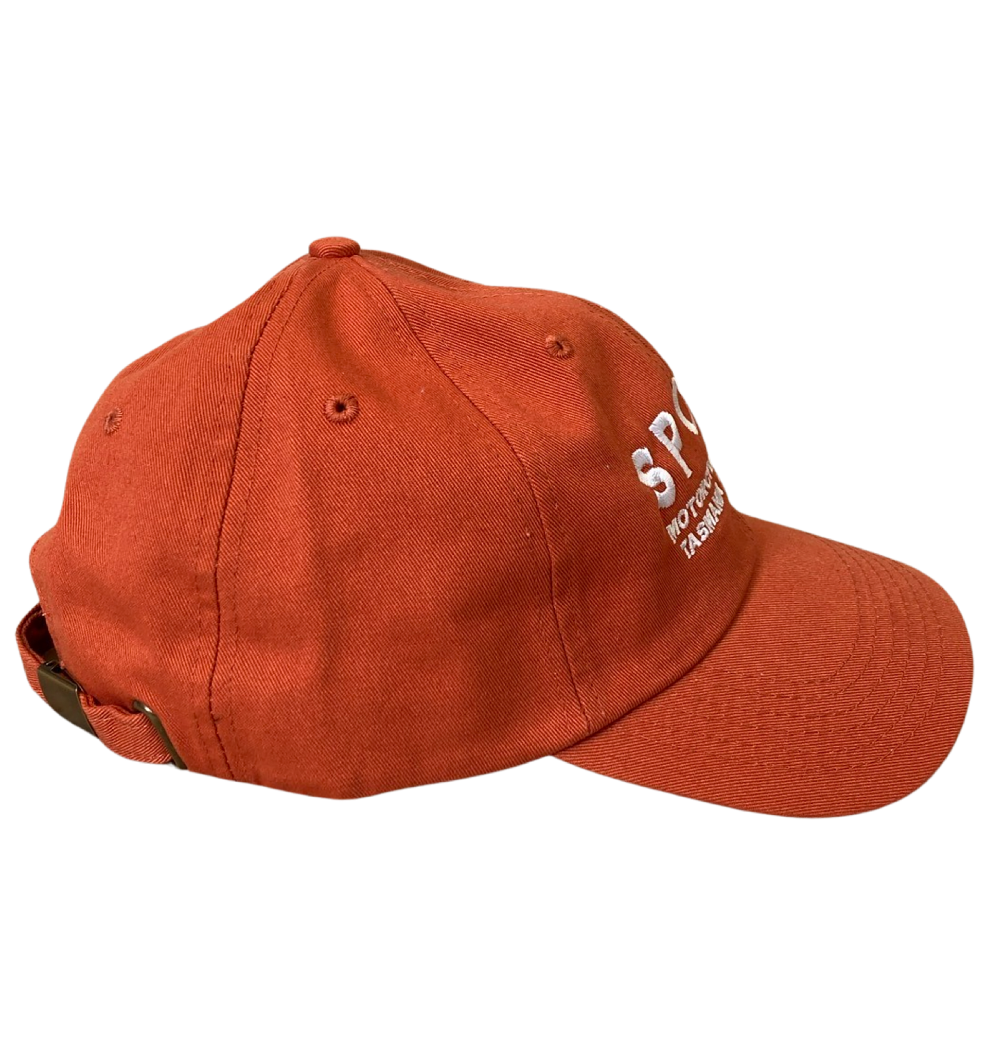 Spoke Rust Embroidered Washed Chino Twill Cap - Location
