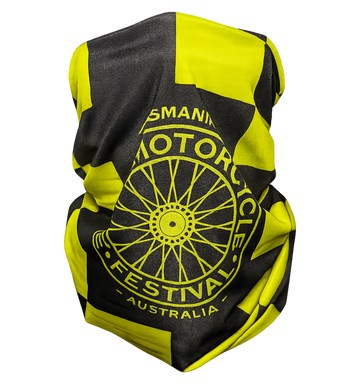 Spoke Neck Gaiter - Yellow/Black
