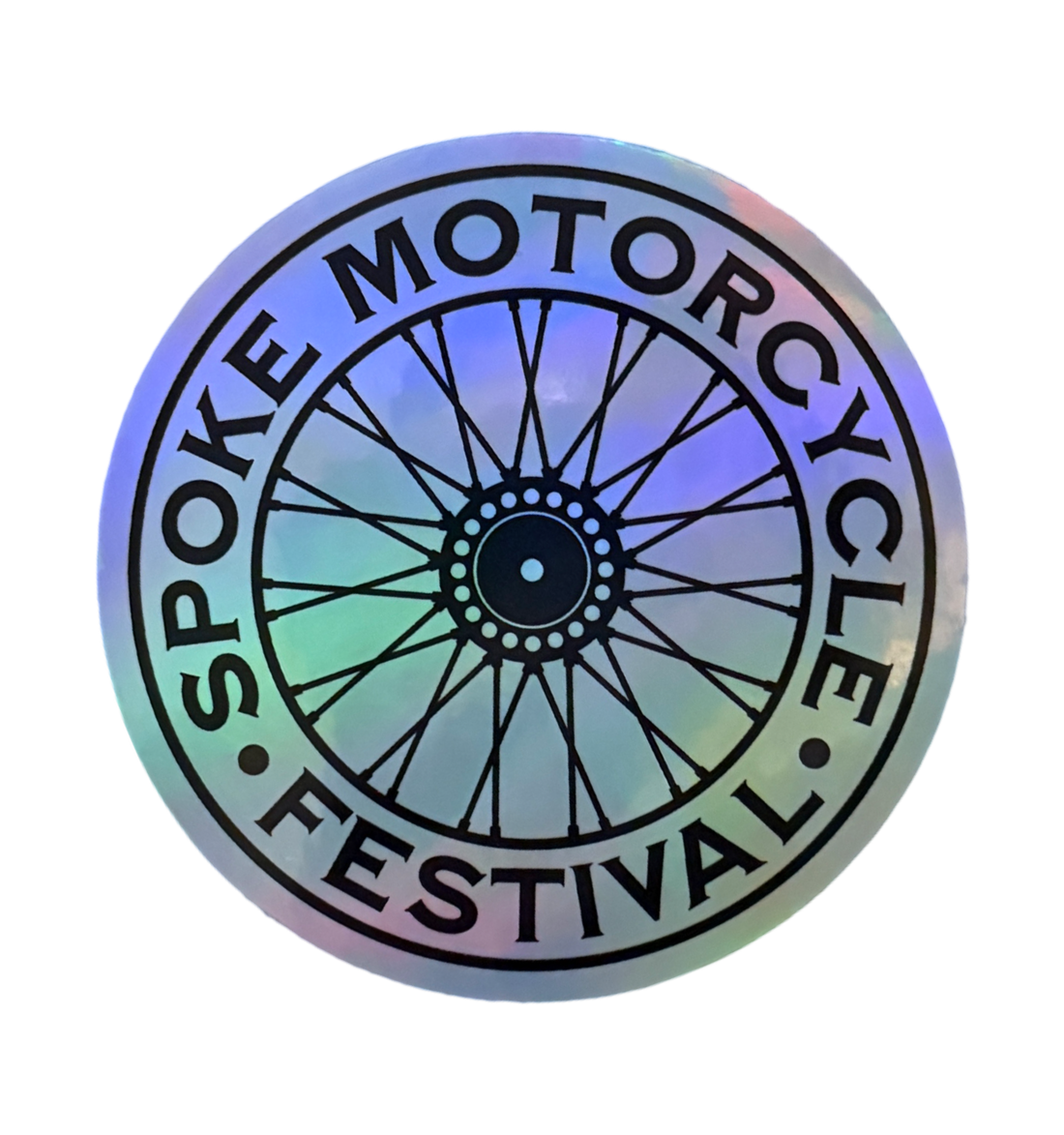 Spoke Logo Holographic Sticker
