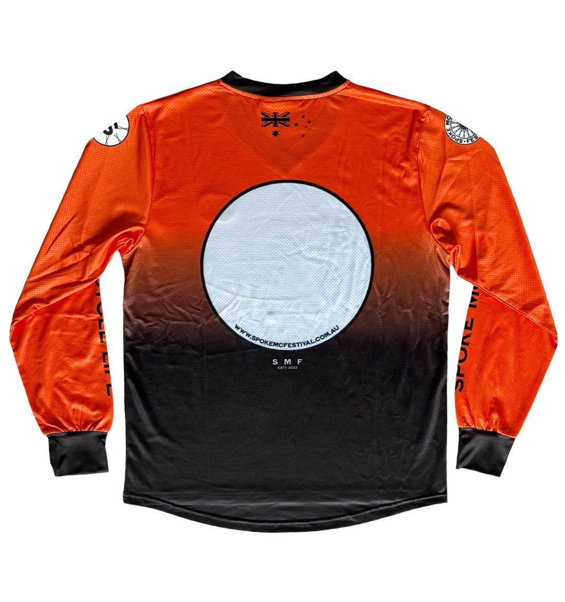 Spoke Race Jersey - Orange and Black Fade