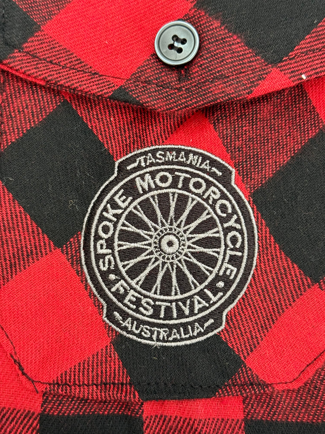 Spoke Flannelette Shirt - Red