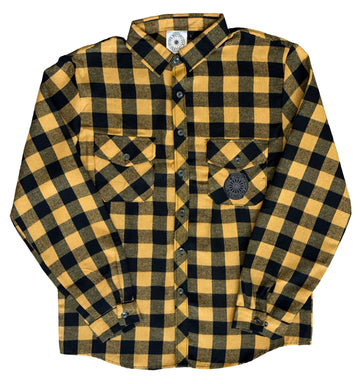 Spoke Flannelette Shirt - Yellow