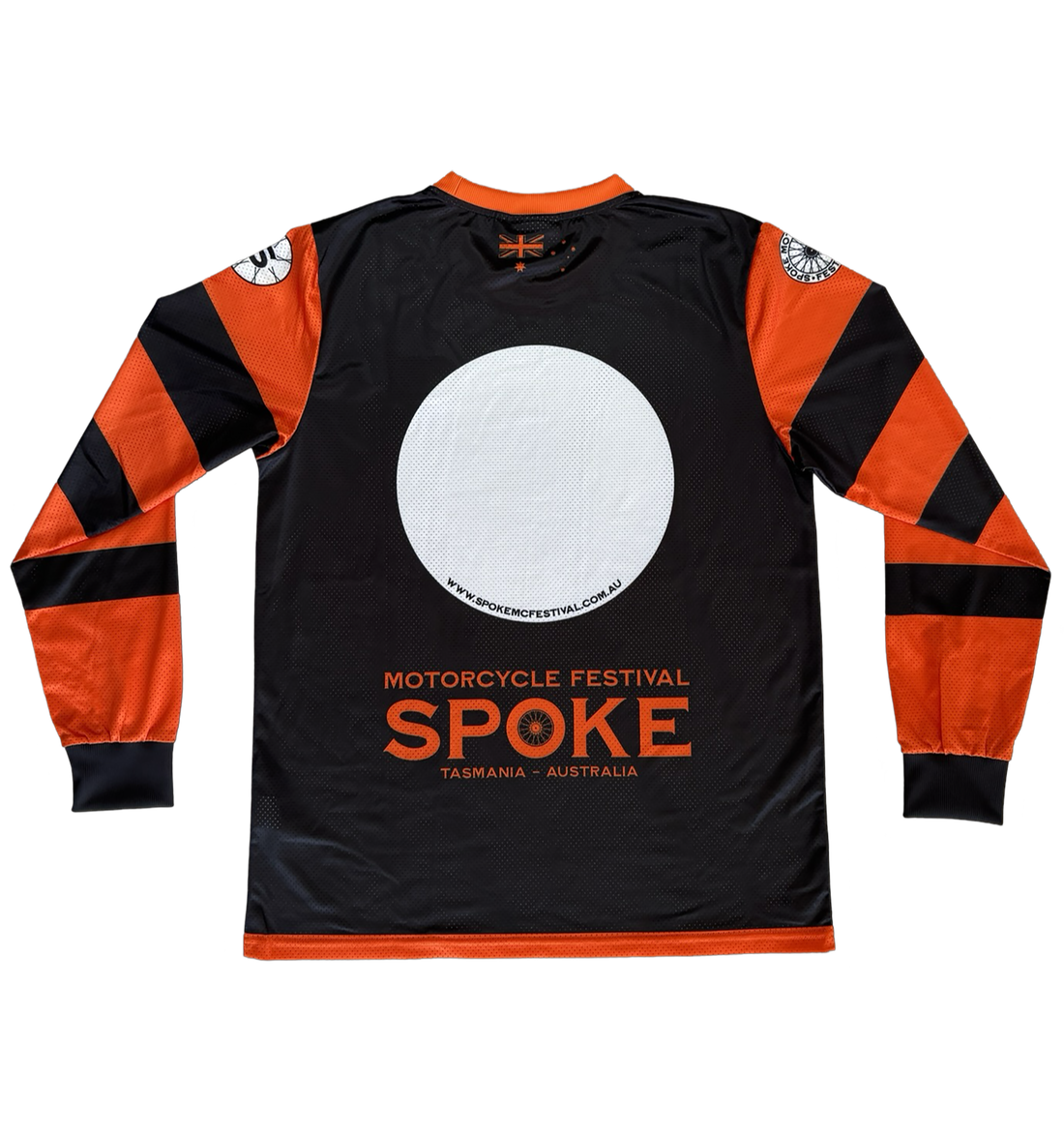 Spoke Race Jersey 2025 - Orange with Black Stripe