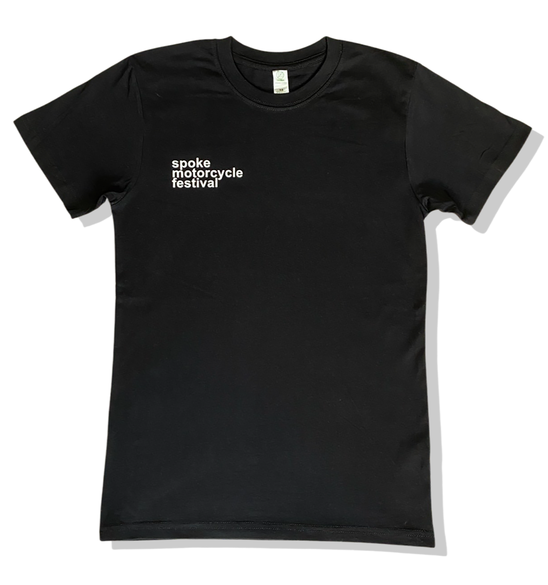 Spoke Motorcycle Festival Black T-Shirt - Spoke Text