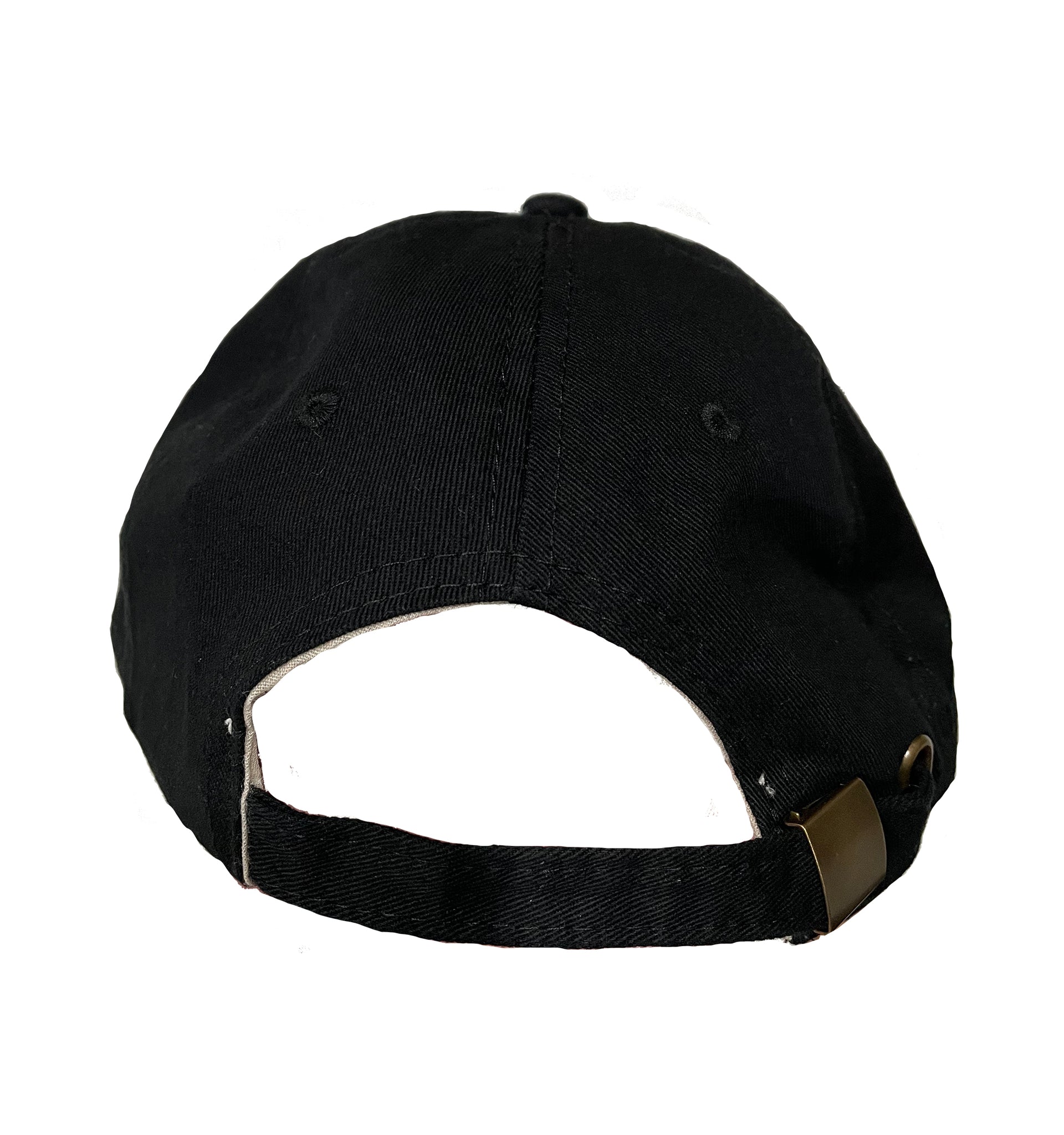 Spoke Black Embroidered Washed Chino Twill Cap